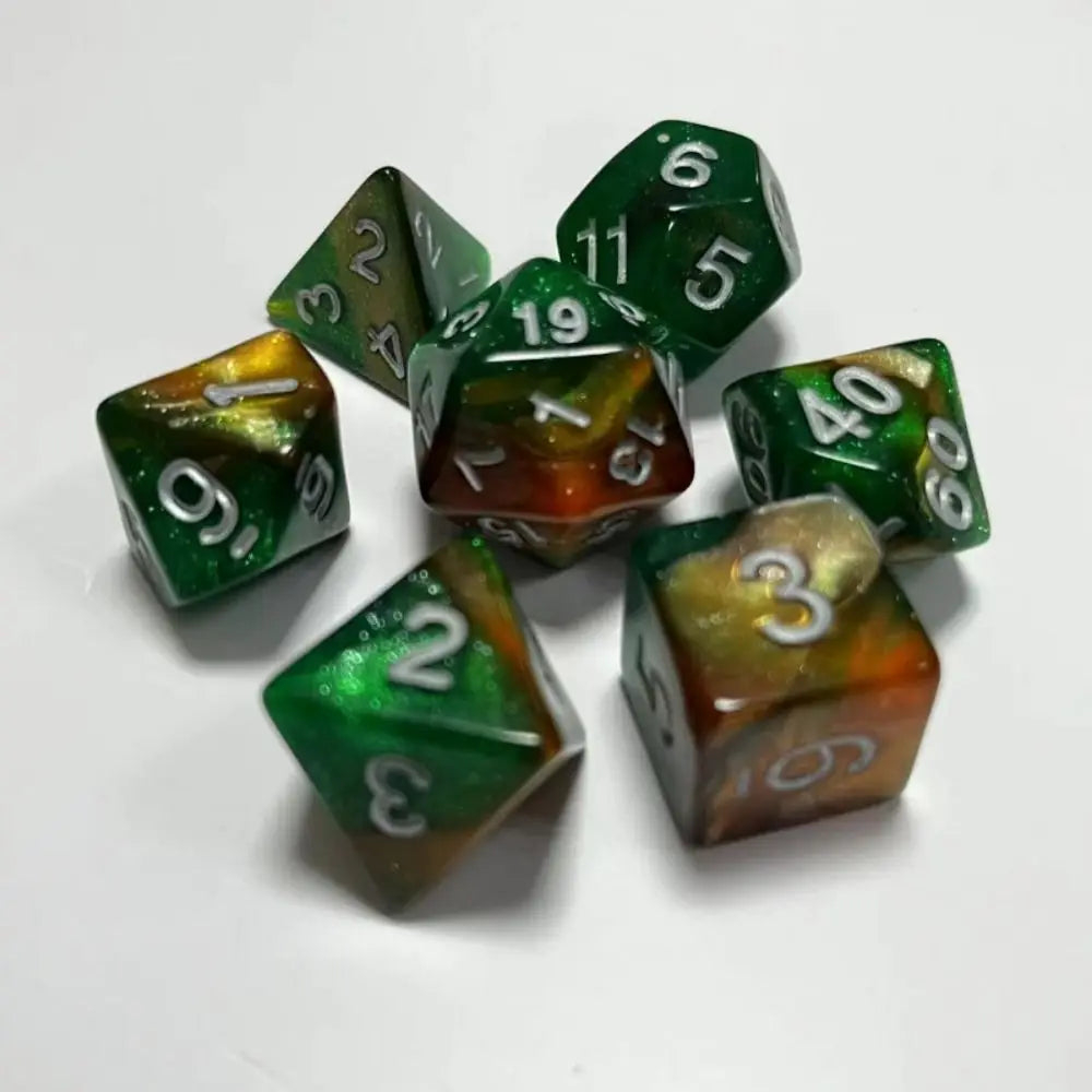 Infernal Aegis – 7‑Piece Dice Set