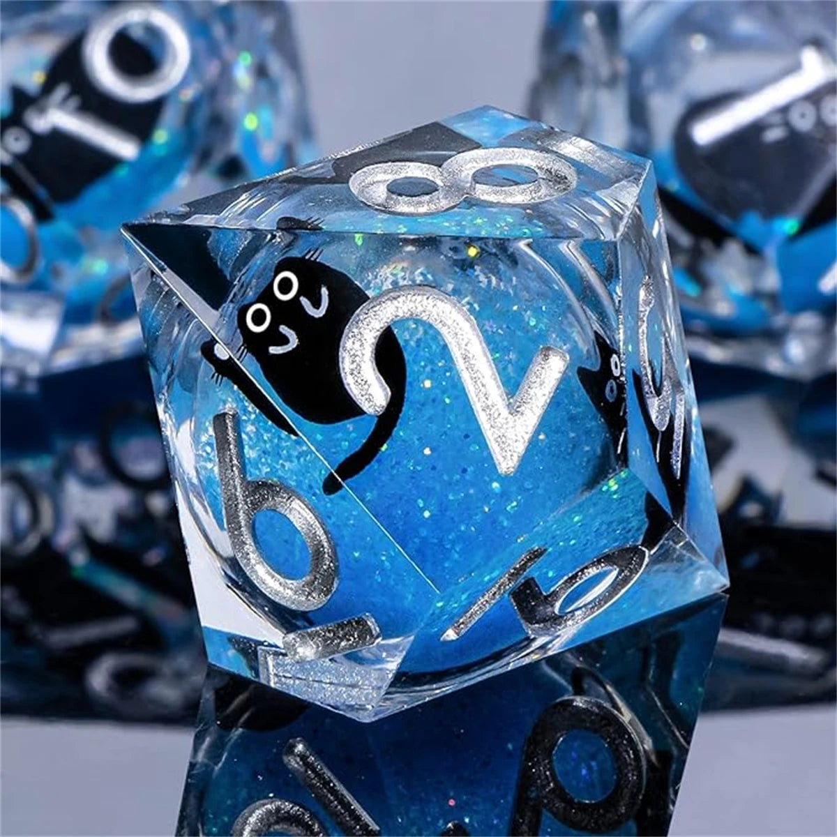 Arcane Spire – Liquid‑Core 7‑Piece Dice Set