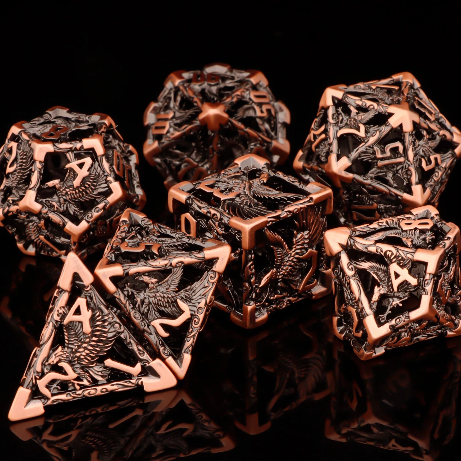 Shadewarden – Liquid‑Core 7‑Piece Dice Set