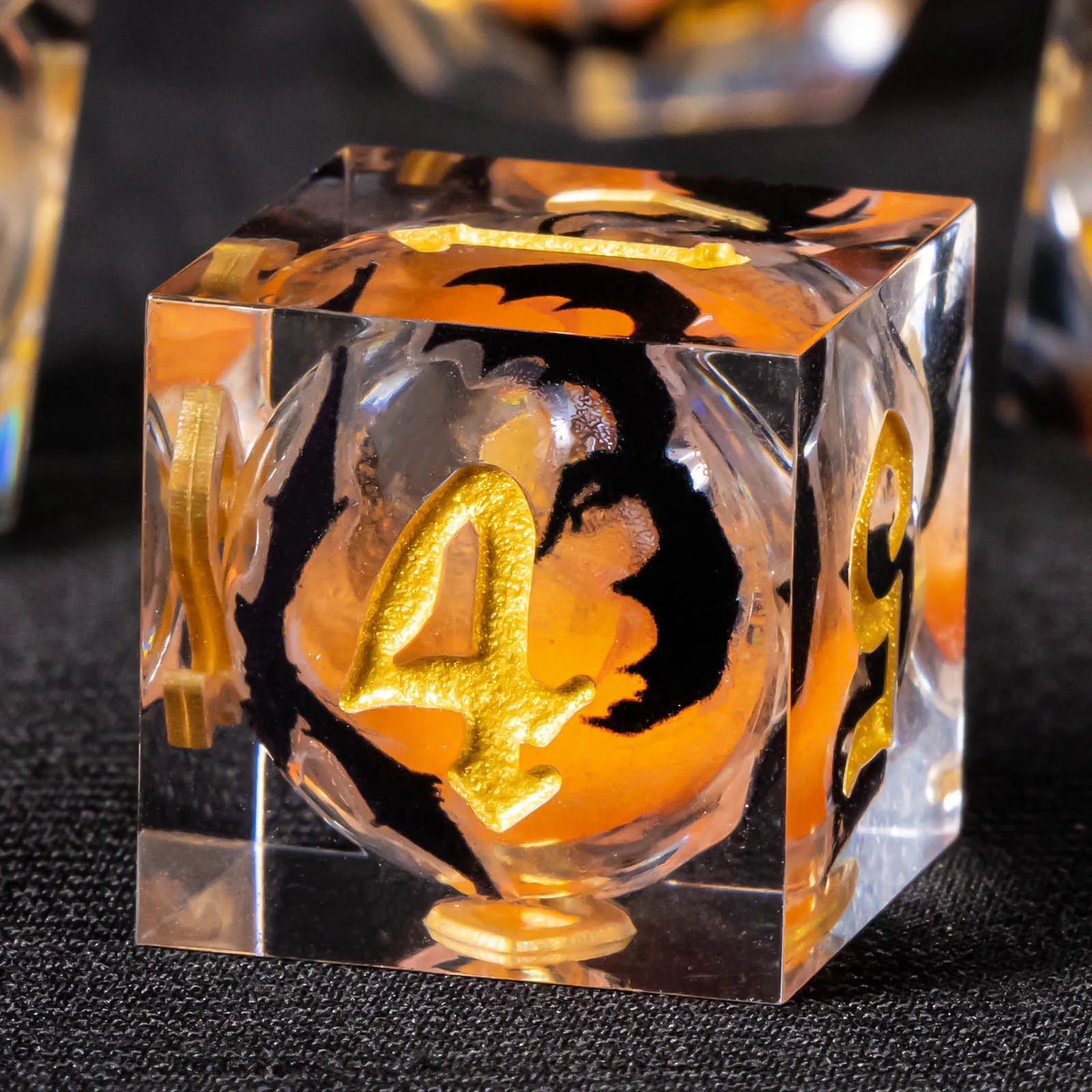Voidwhisper – Liquid‑Core 7‑Piece Dice Set