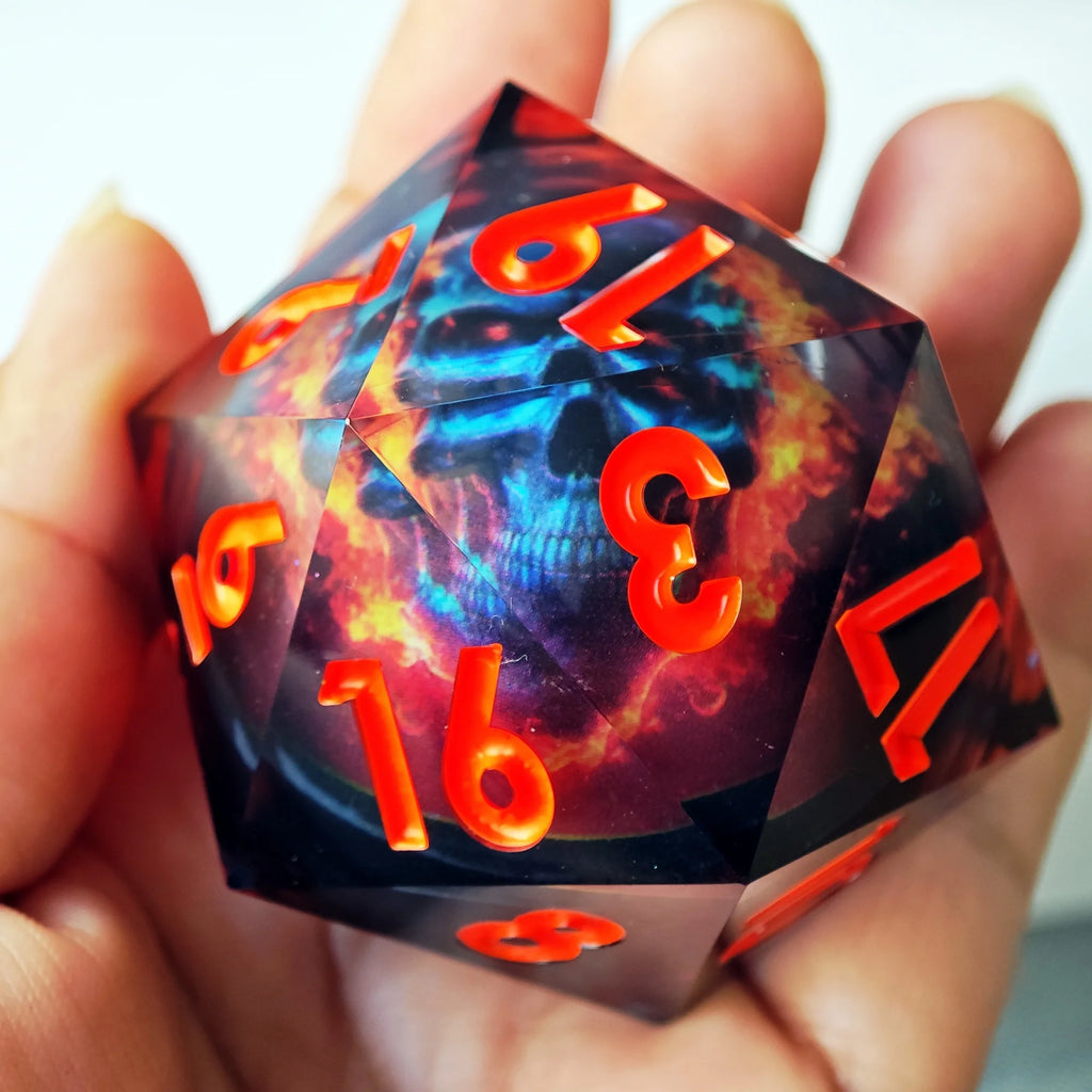 Arcane Hex – Resin 7‑Piece Dice Set
