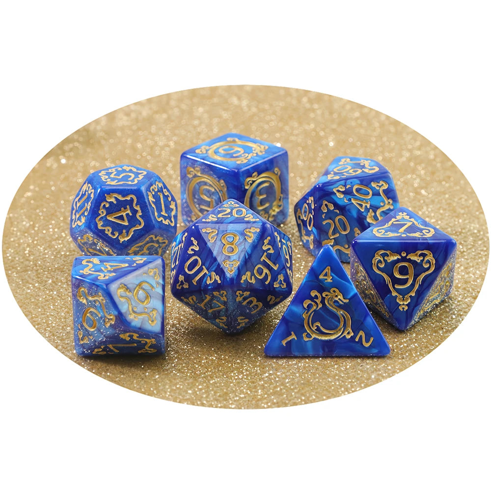 Aethercoast – 7‑Piece Dice Set
