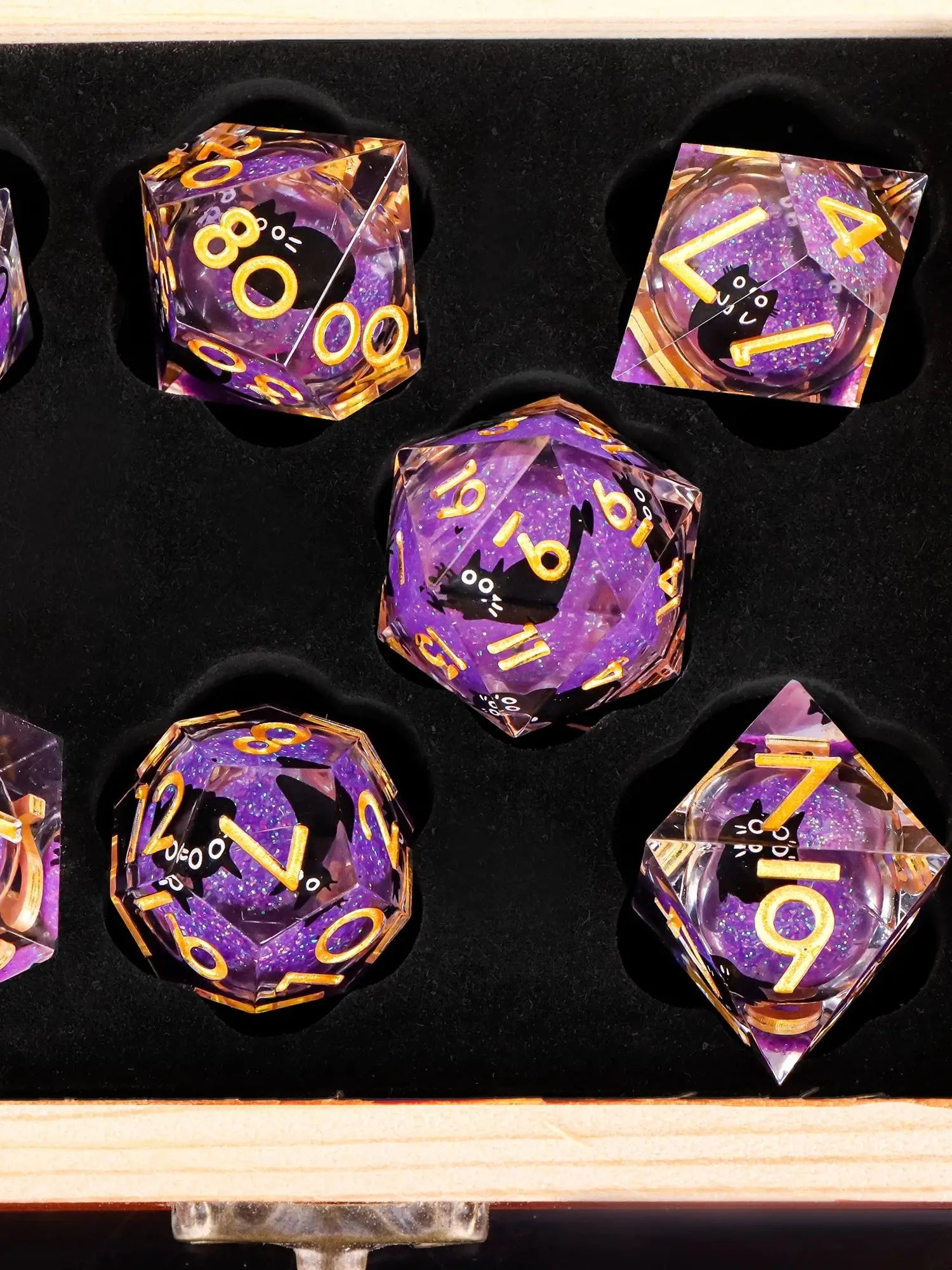 Stormglass – Liquid‑Core 7‑Piece Dice Set