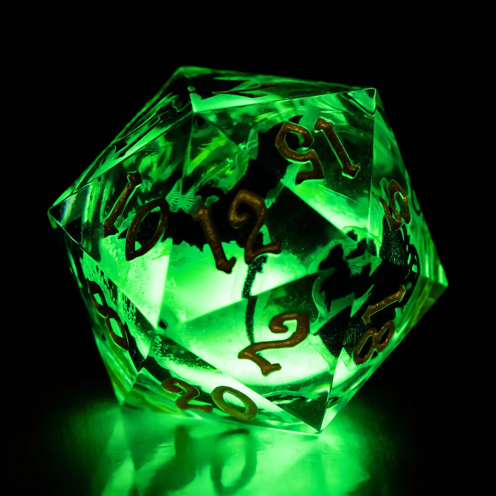 Voidwhisper – Liquid‑Core 7‑Piece Dice Set