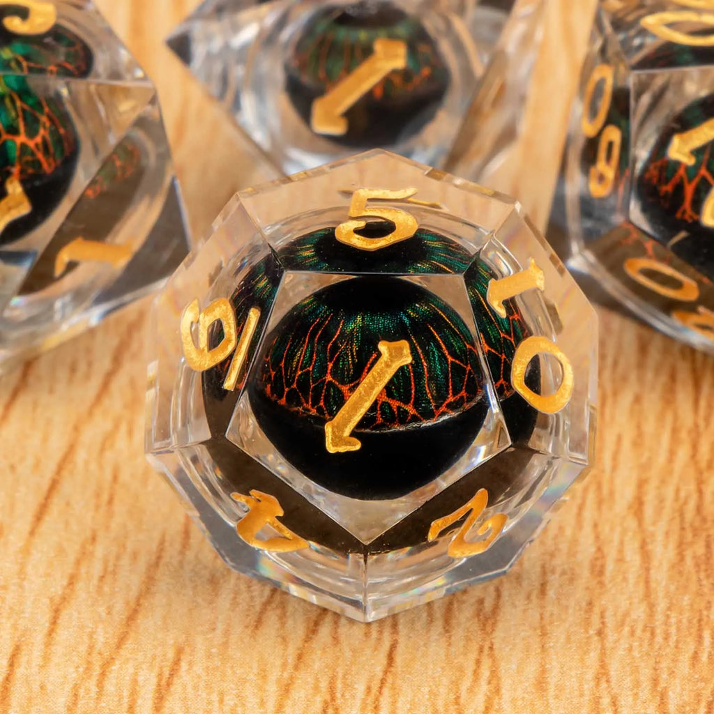 Shadewarden – Liquid‑Core 7‑Piece Dice Set