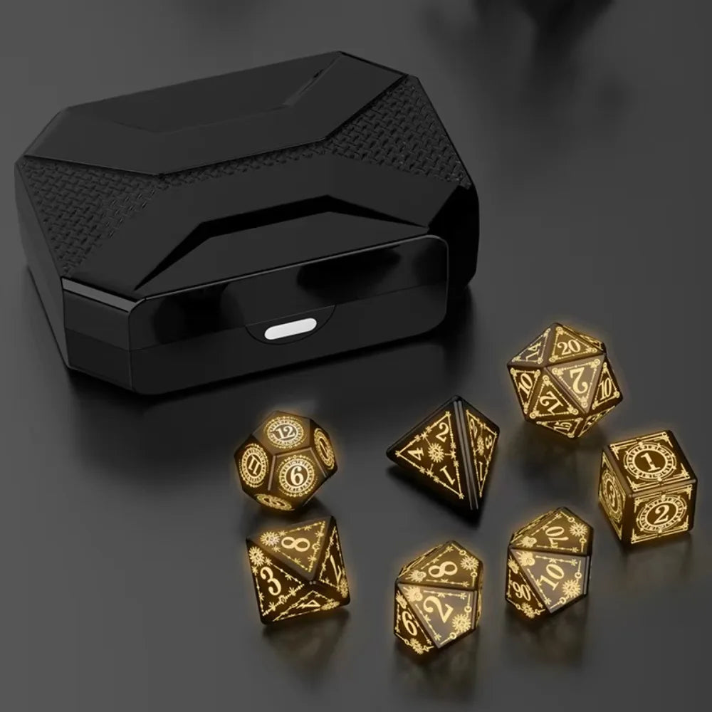 Mystic Veil – 7‑Piece Dice Set