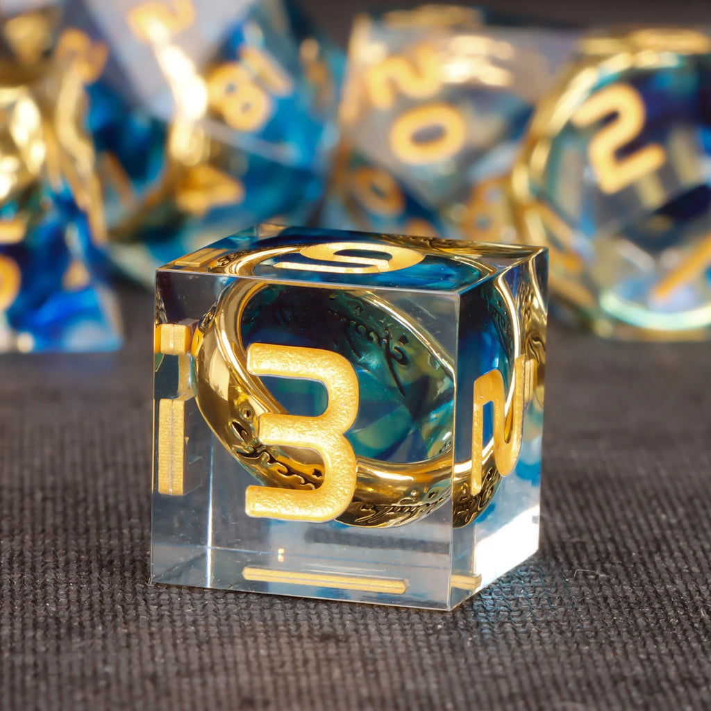 Shadewarden – Liquid‑Core 7‑Piece Dice Set