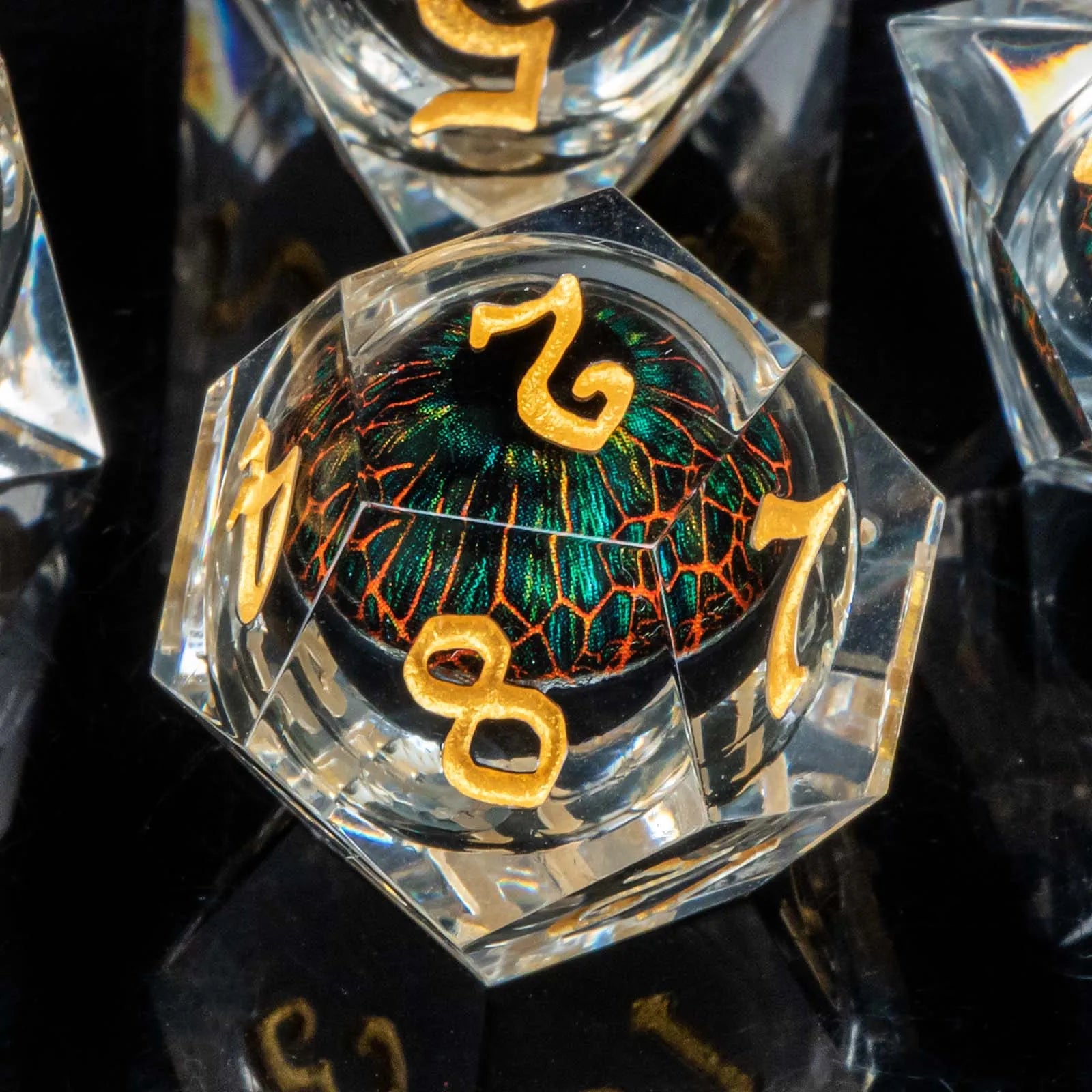 Shadewarden – Liquid‑Core 7‑Piece Dice Set