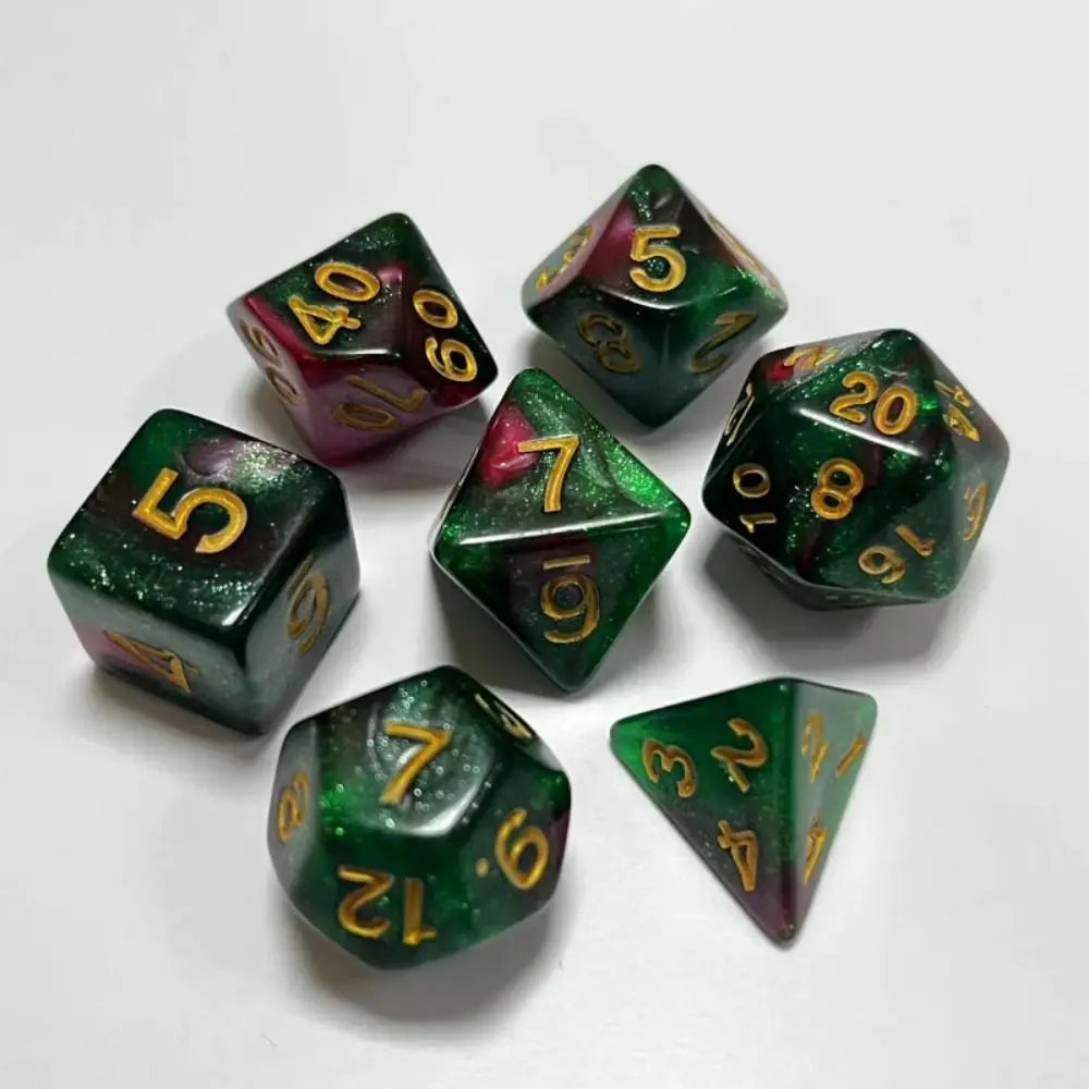 Infernal Aegis – 7‑Piece Dice Set