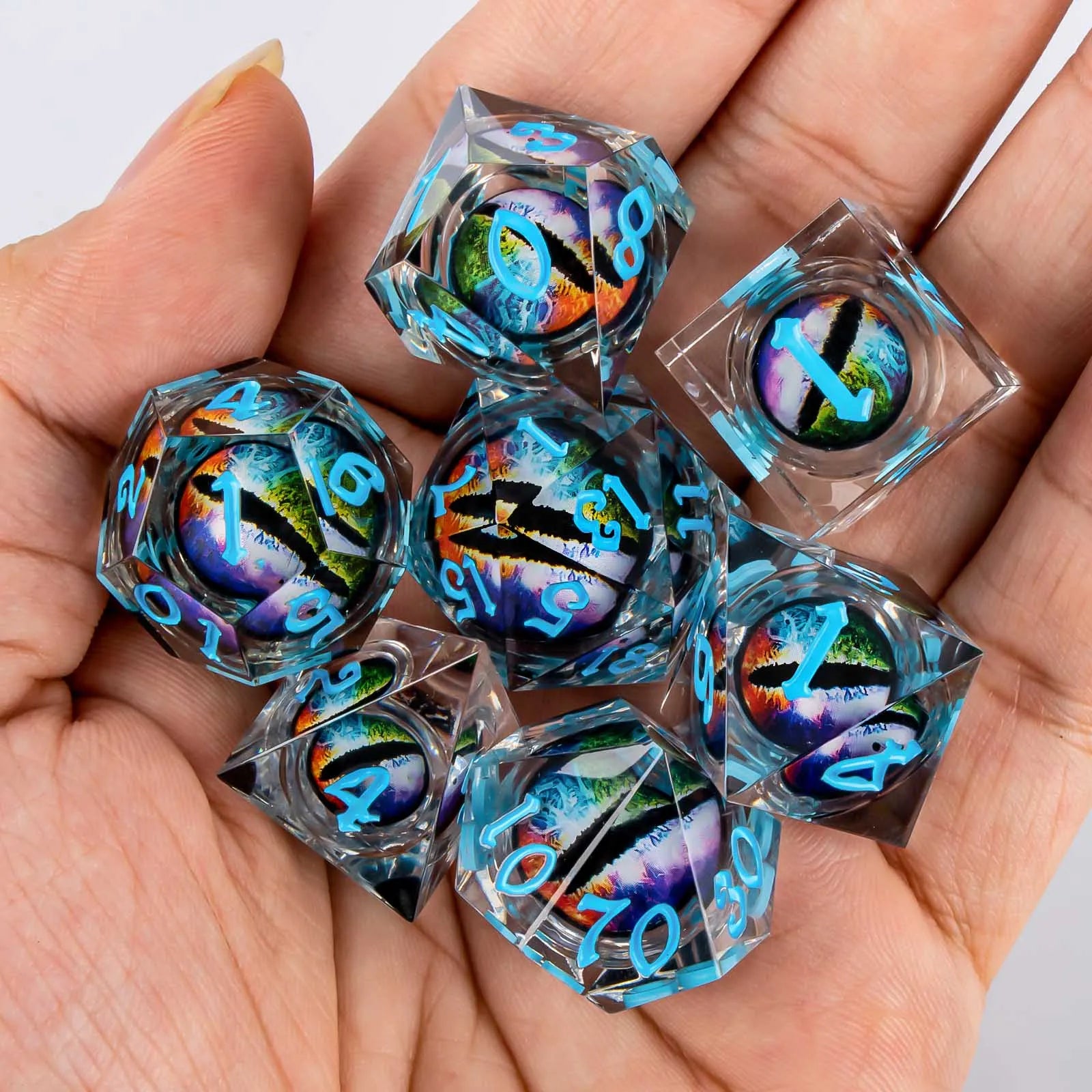 Shadewarden – Liquid‑Core 7‑Piece Dice Set