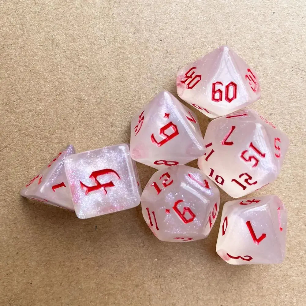 Infernal Aegis – 7‑Piece Dice Set