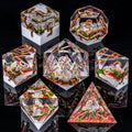 Sunshard – Resin 7‑Piece Dice Set