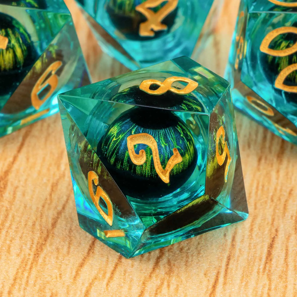 Shadewarden – Liquid‑Core 7‑Piece Dice Set