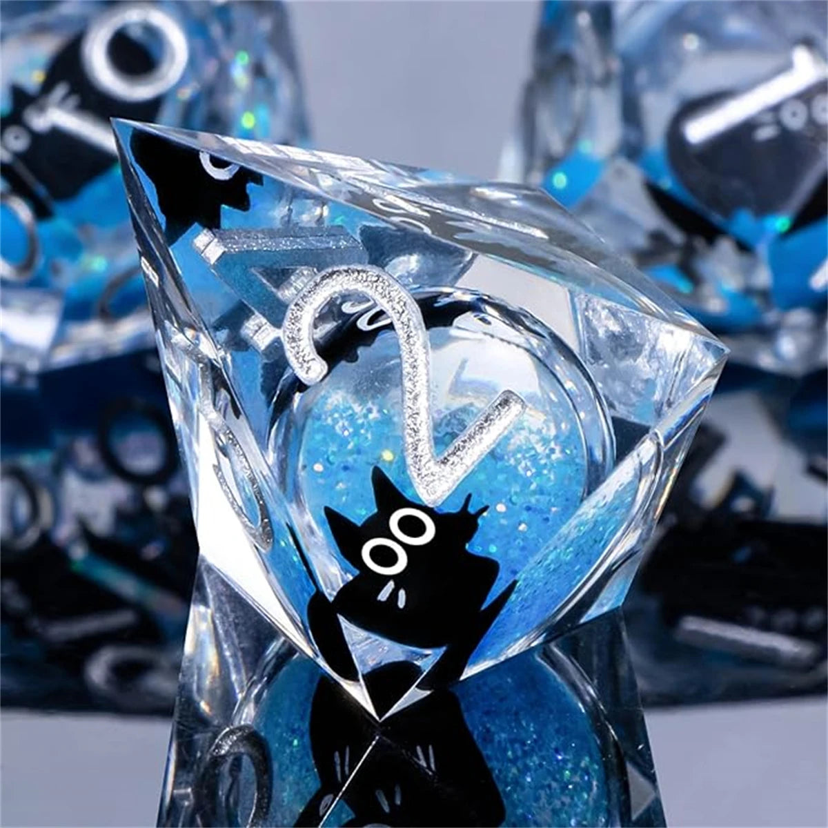 Arcane Spire – Liquid‑Core 7‑Piece Dice Set