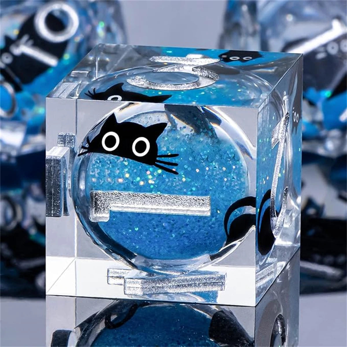 Arcane Spire – Liquid‑Core 7‑Piece Dice Set