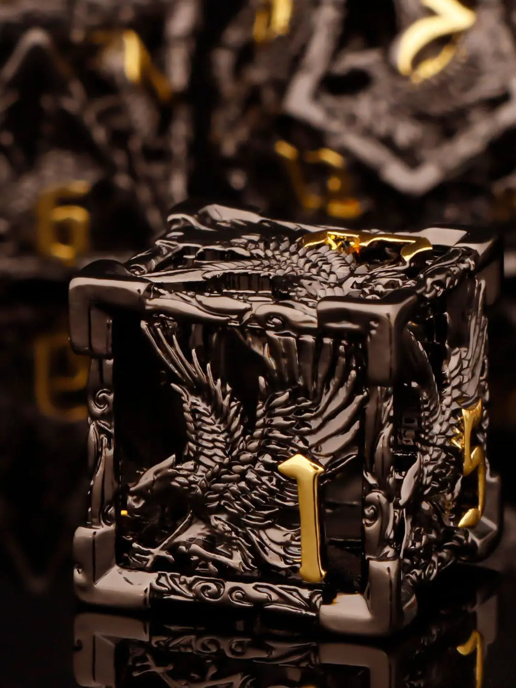 Shadewarden – Liquid‑Core 7‑Piece Dice Set