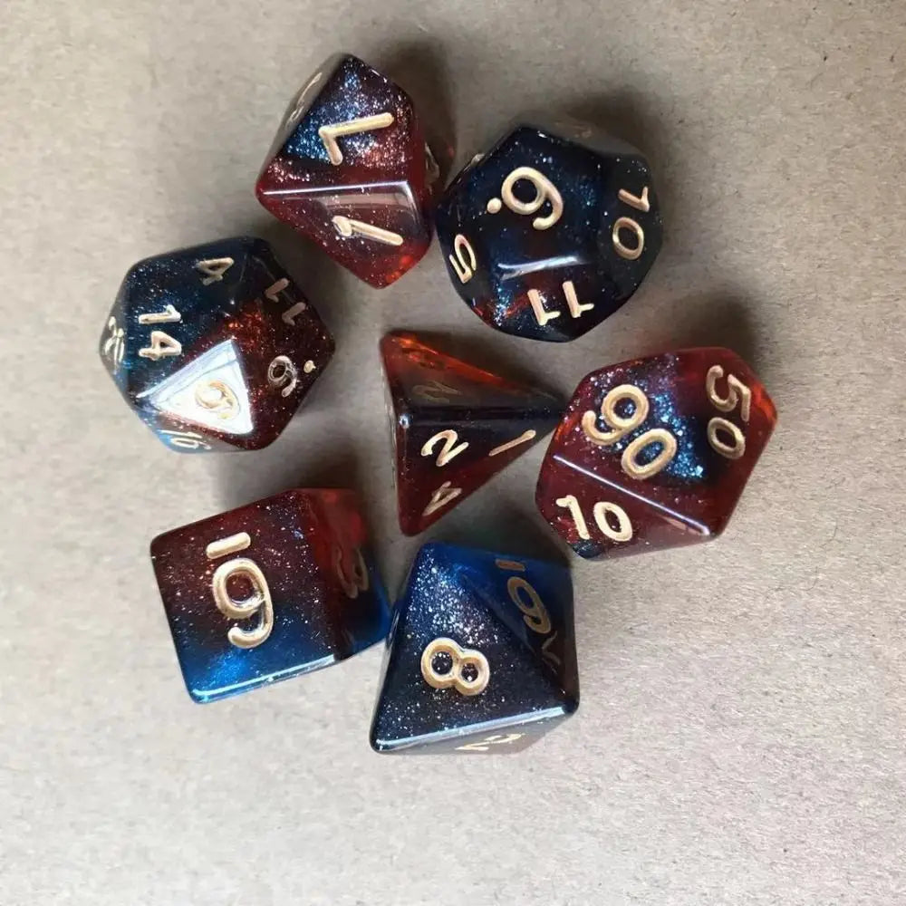 Infernal Aegis – 7‑Piece Dice Set
