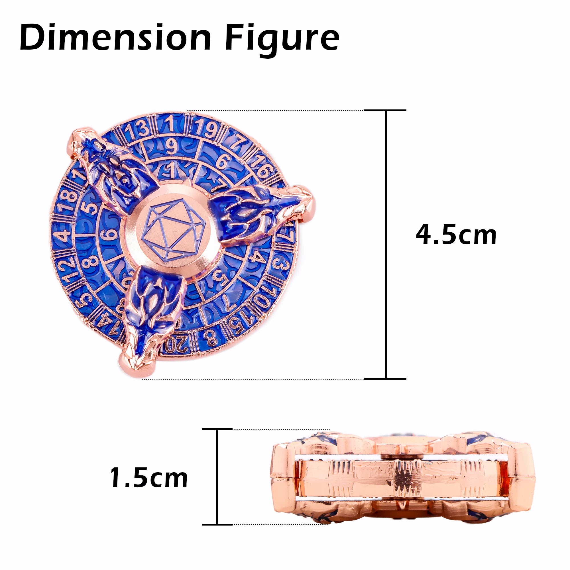 Golden Forge 7-in-1 Spinner Dice Set