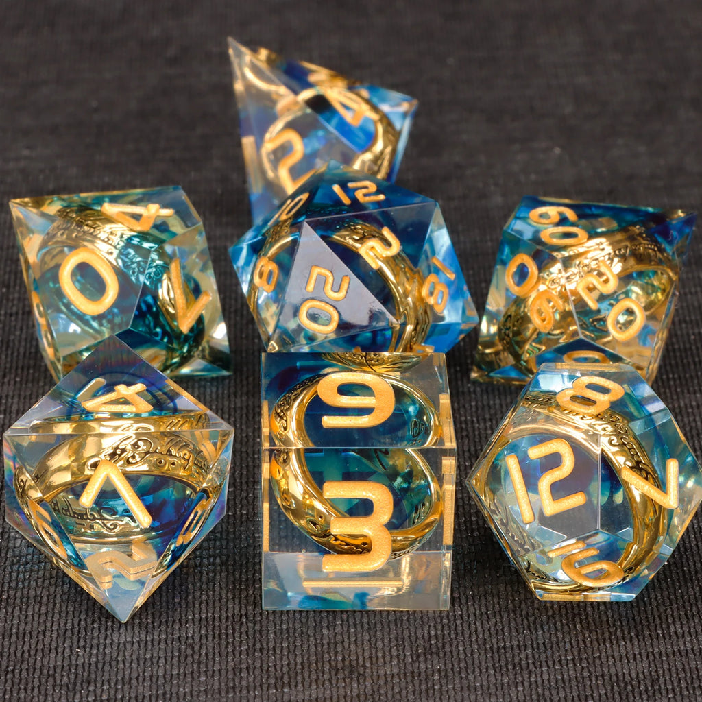 Shadewarden – Liquid‑Core 7‑Piece Dice Set