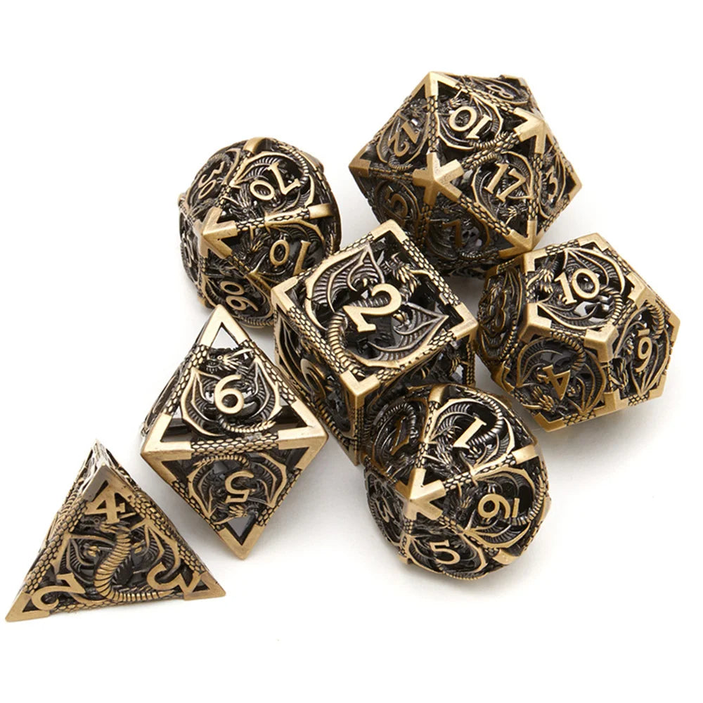Arcane Forge – Metal 7‑Piece Dice Set