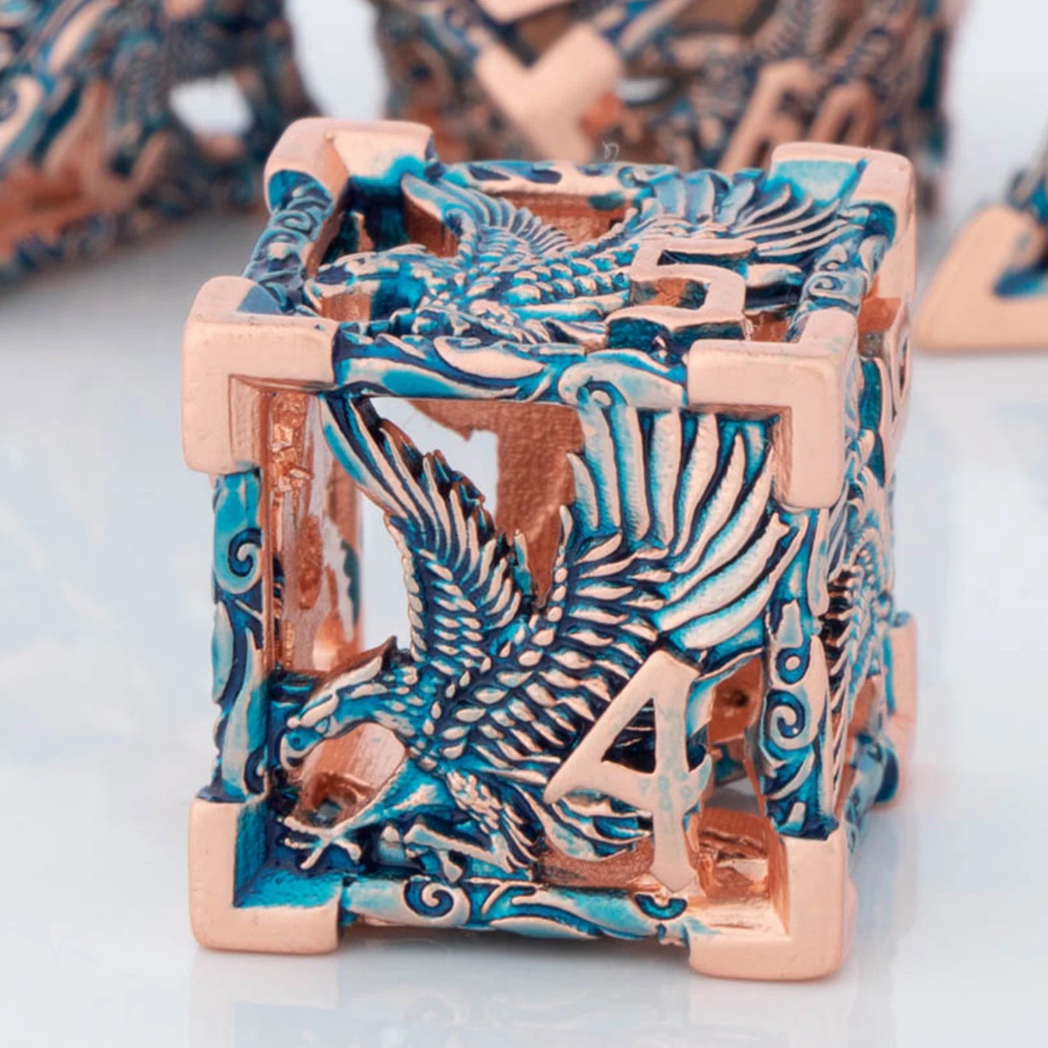 Shadowspire – Metal 7‑Piece Dice Set