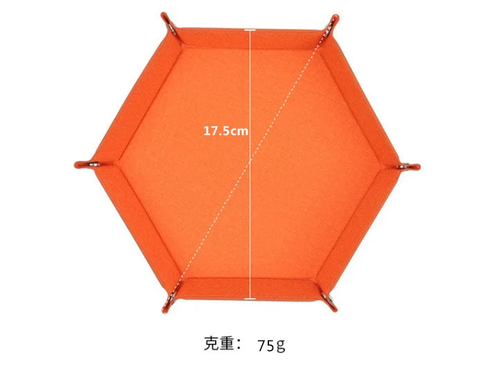 Ethereal Pulse – Leather & Velvet Folding Dice Tray